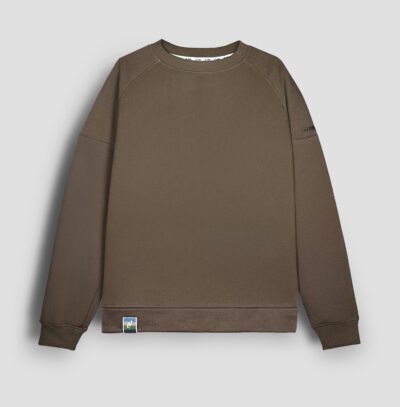 Dresowa bluza bawełniana w kolorze beżowym mlecznej czekolady Easy CUNA