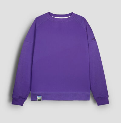 Dresowa bluza bawełniana w kolorze fioletowym Easy CUNA