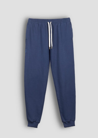 Dresowe spodnie bawełniane damskie w kolorze granatowym Easy Long CUNA
