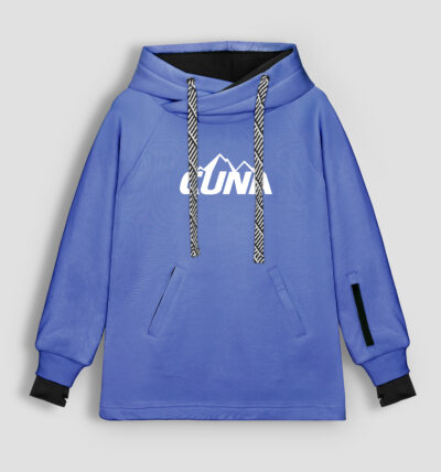 Bluza snowboardowa męska z kapturem niebieska Mistral Pro