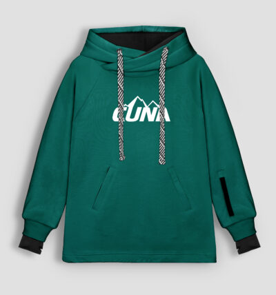 Bluza snowboardowa męska z kapturem zielona Mistral Pro