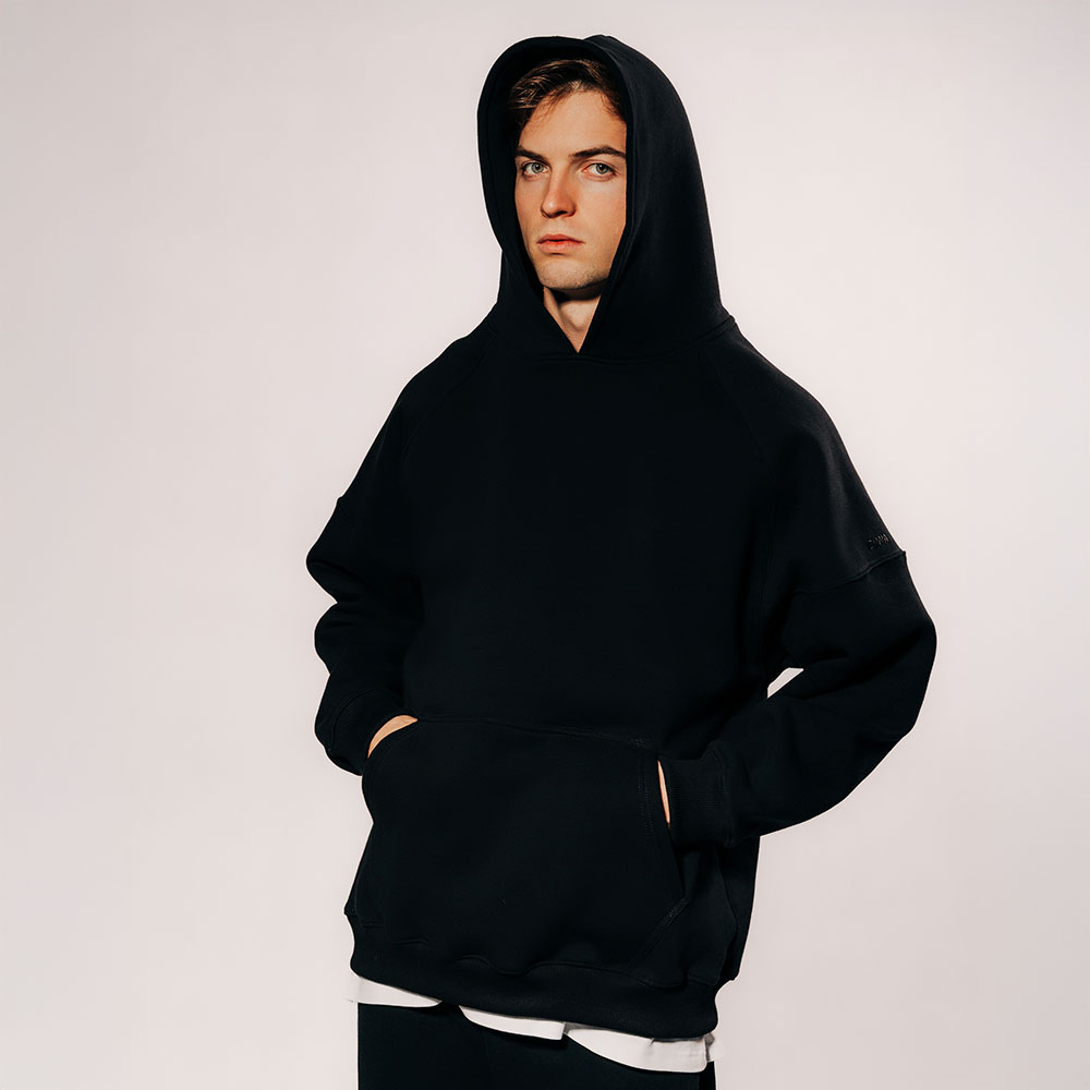Bluza męska z kapturem czarna Easy Hood