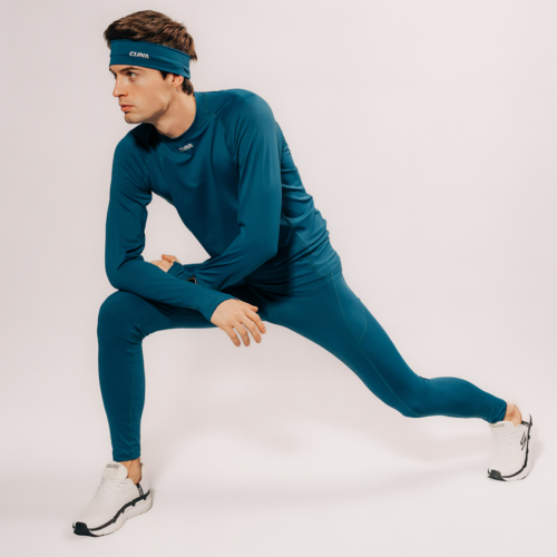 Legginsy termoaktywne męskie morskie Power