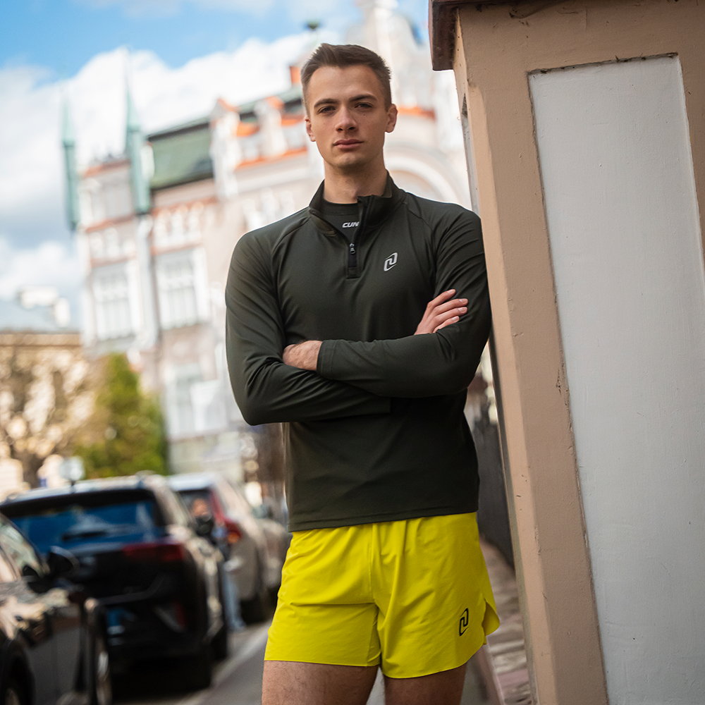 BLUZA-SPORTOWA-HALF-ZIP-MĘSKA-KHAKI_4